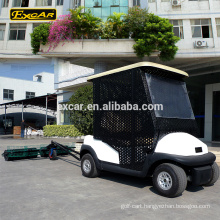 EXCAR 2 seater electric golf cart ball pick up cart with golf ball picker